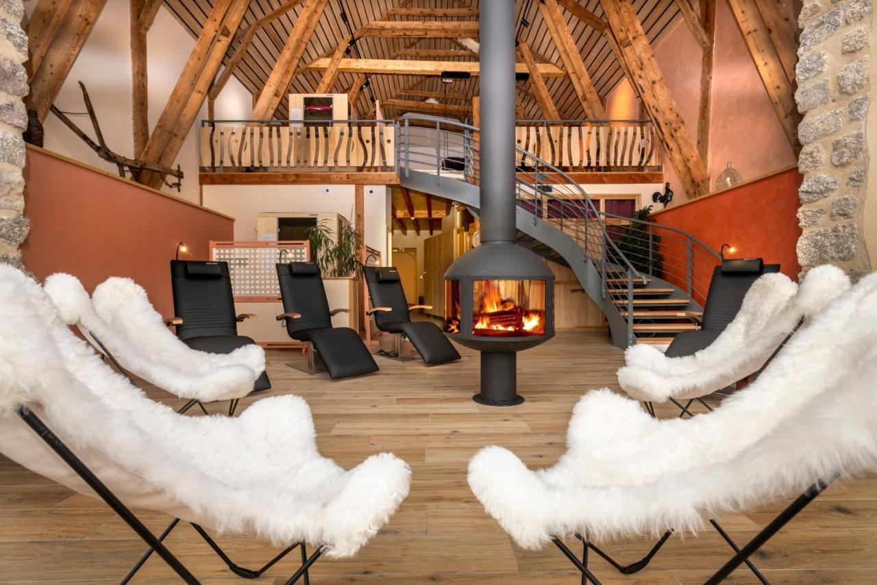 Hotel Restaurant De La Poste Et La Grange Detente, Espace Bien-Etre Châteauneuf-de-Randon Zewnętrze zdjęcie